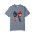Patriotic Bow T-Shirt — American Flag Red White Blue Fourth of July Tee