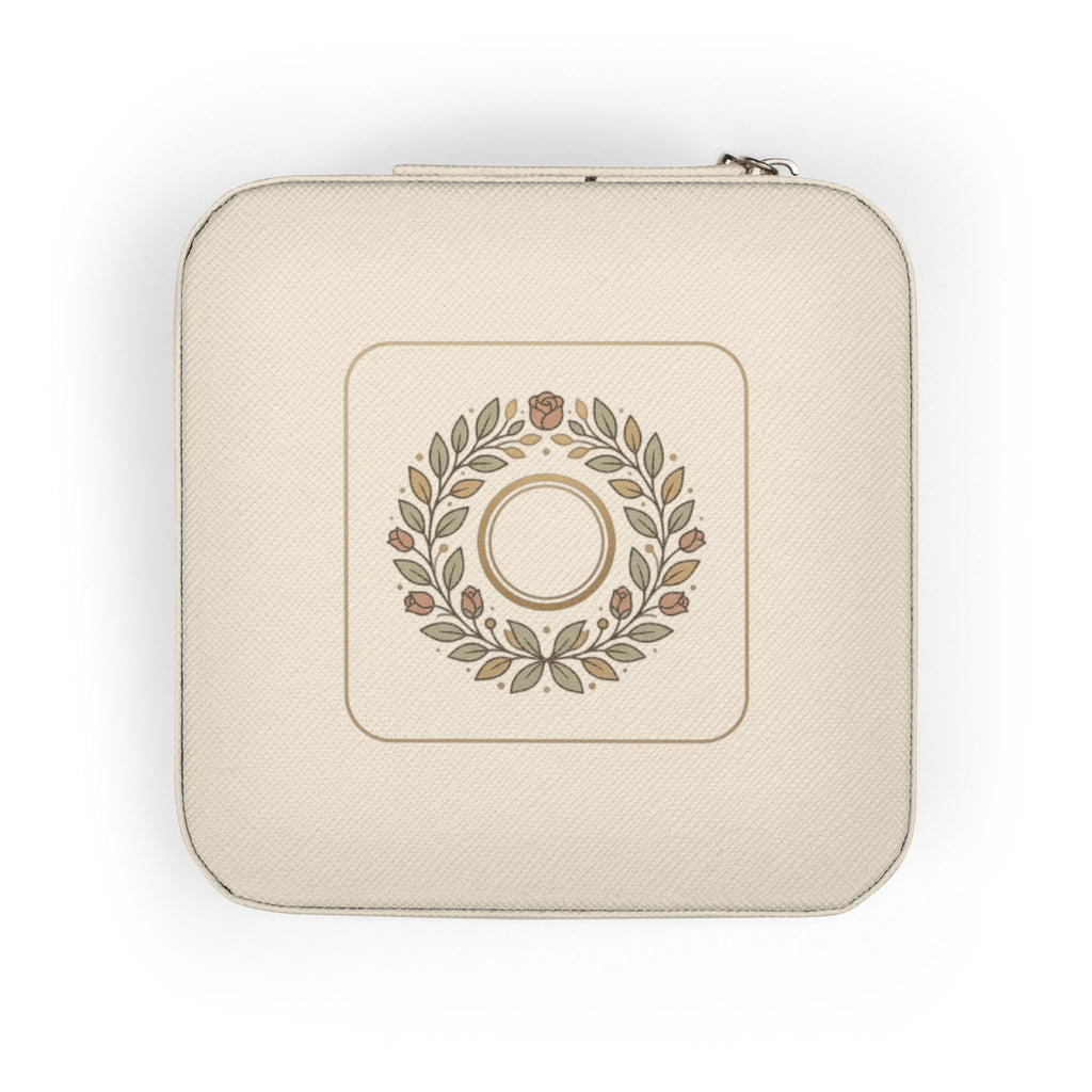 Compact Jewelry Travel Case — Portable Ring & Earring Organizer (Pink)