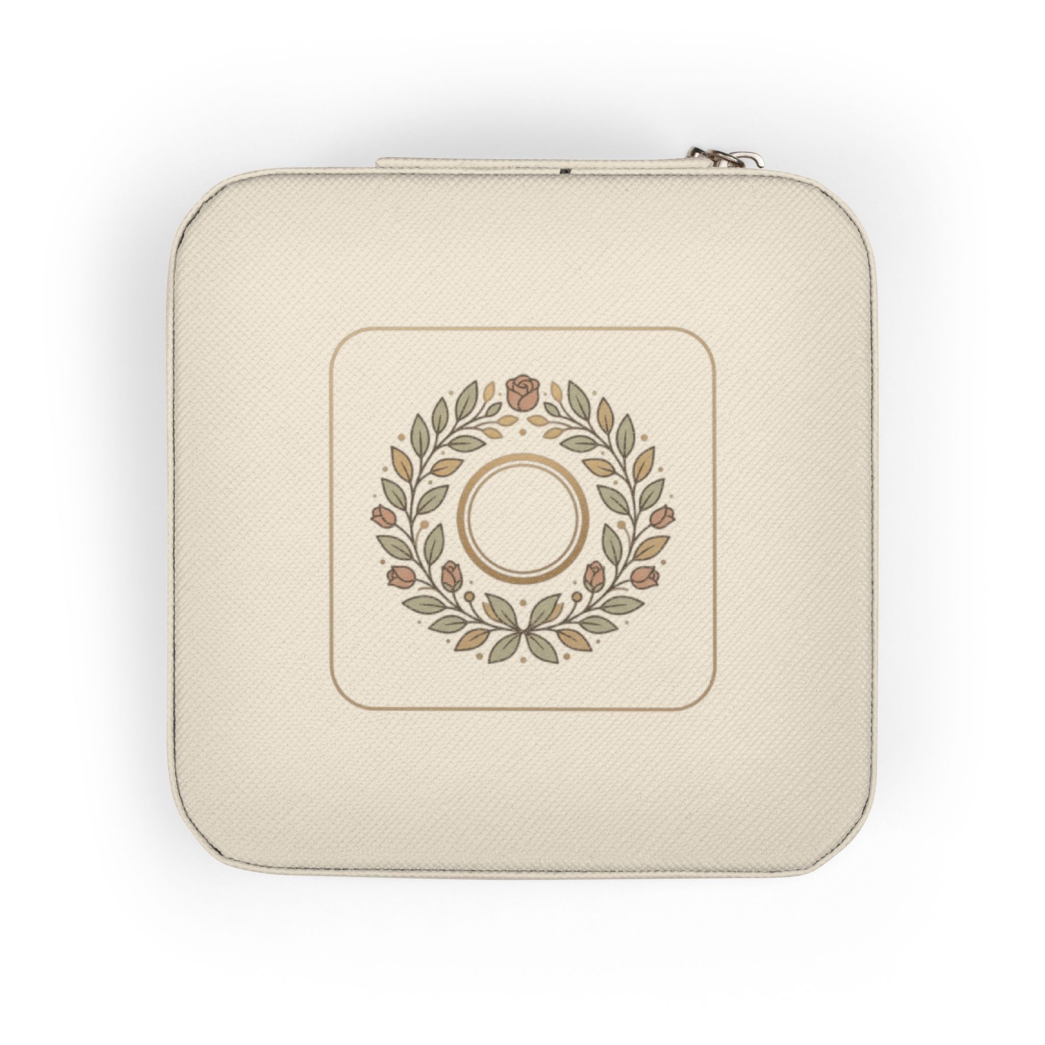 Compact Jewelry Travel Case — Portable Ring & Earring Organizer (Pink)