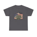 250 Years Patriotic Flag Tee — American Anniversary Military Jet Graphic T-Shirt