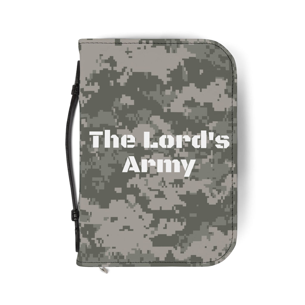 Bible Cover — "The Lord's Army" Camouflage Zippered Bible Case