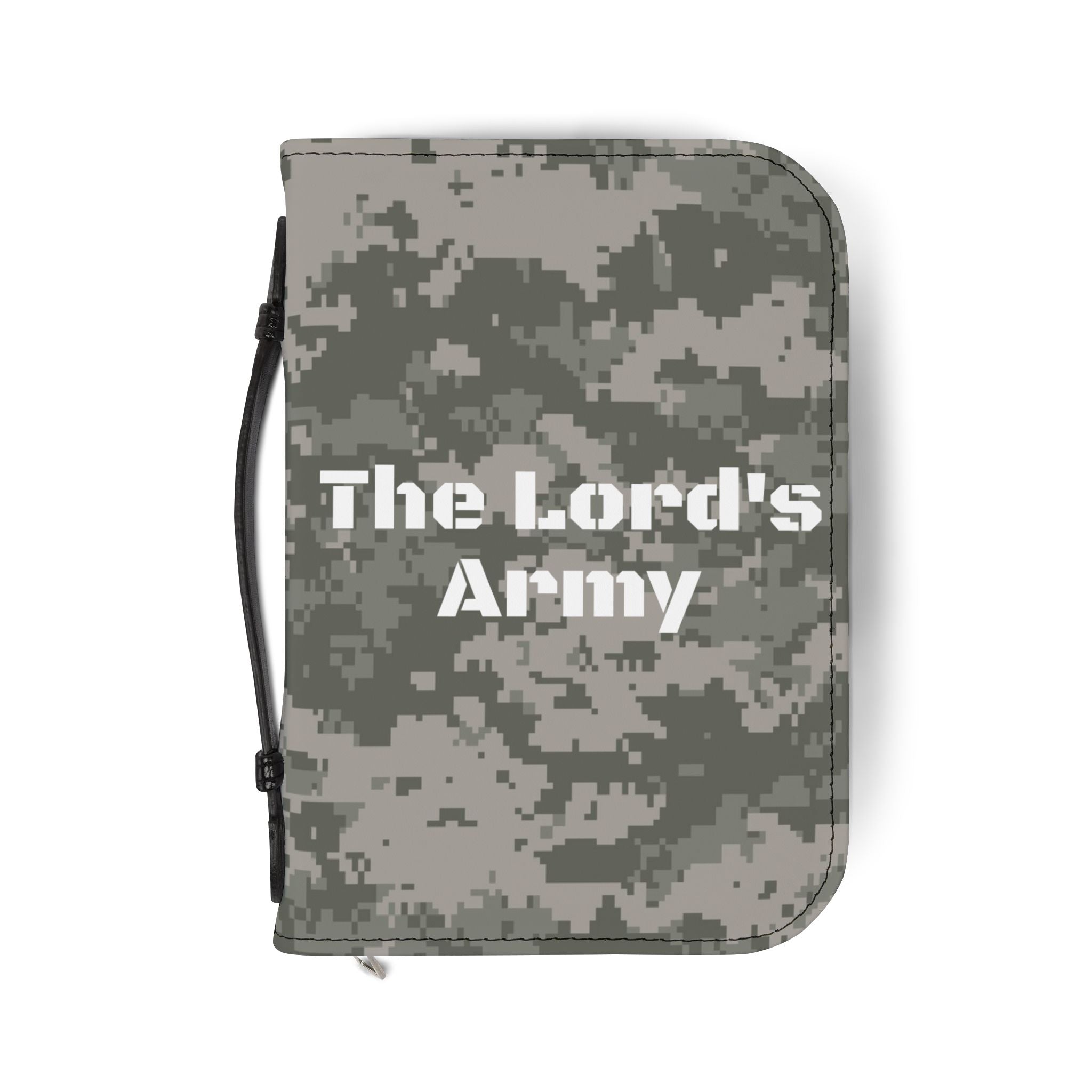 Bible Cover — "The Lord's Army" Camouflage Zippered Bible Case
