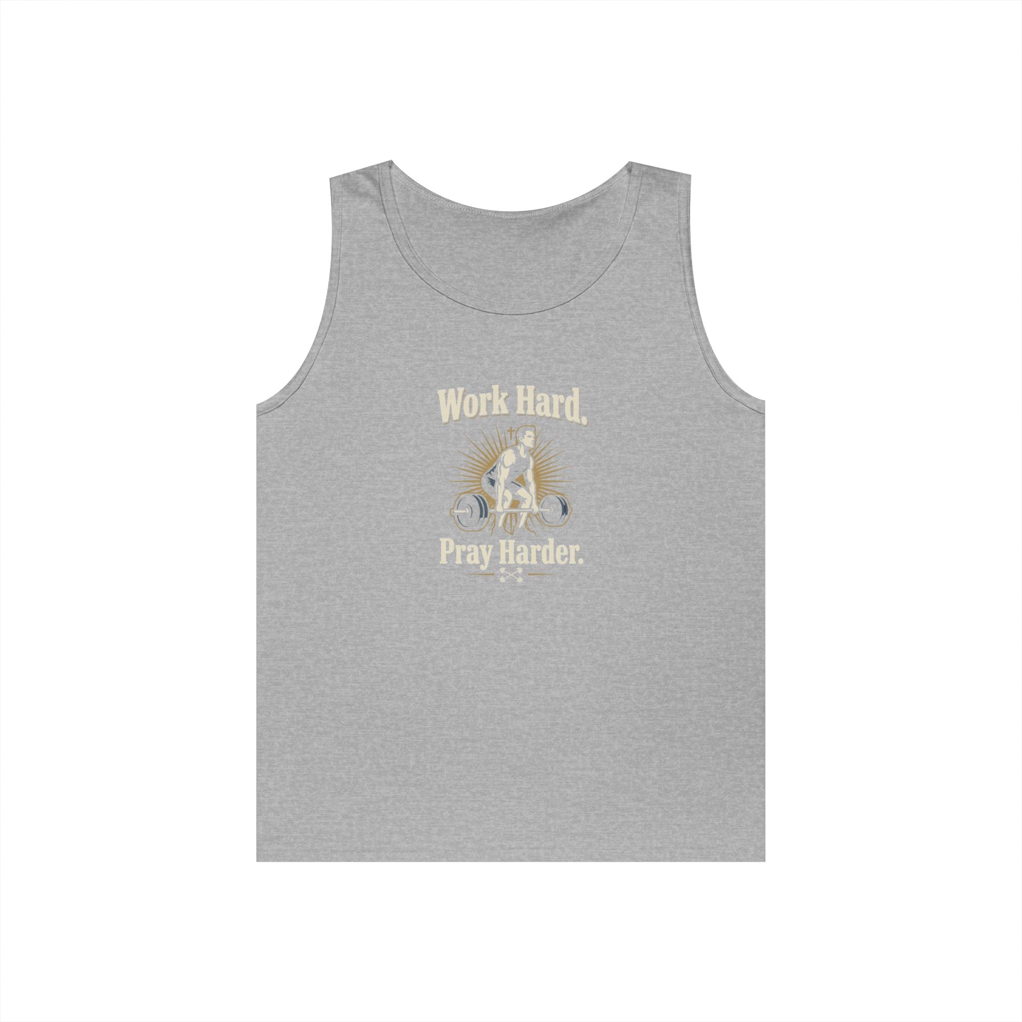 Work Hard Pray Harder Tank Top — Floral Faith Graphic Tank