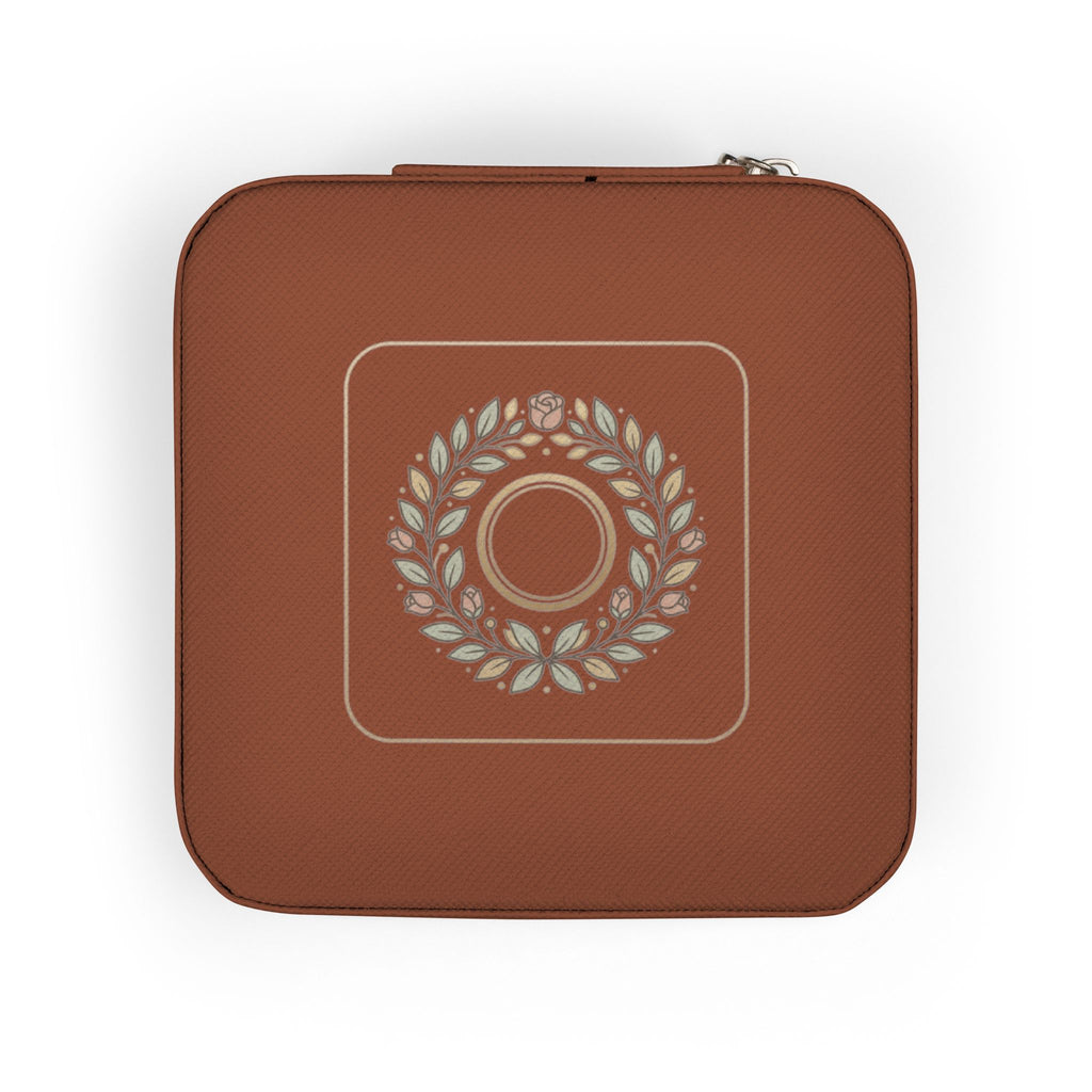 Compact Jewelry Travel Case — Portable Ring & Earring Organizer (Pink)