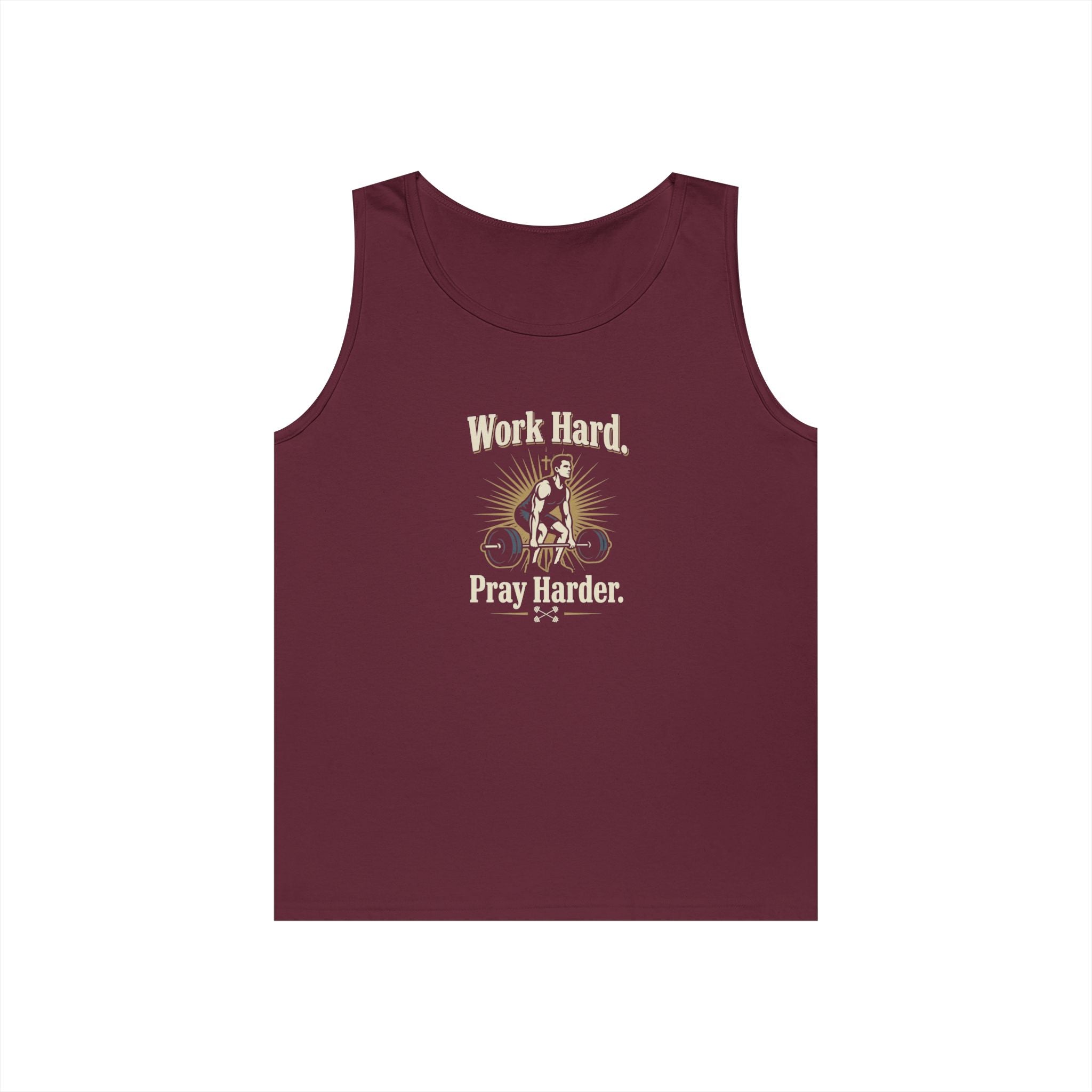 Work Hard Pray Harder Tank Top — Floral Faith Graphic Tank
