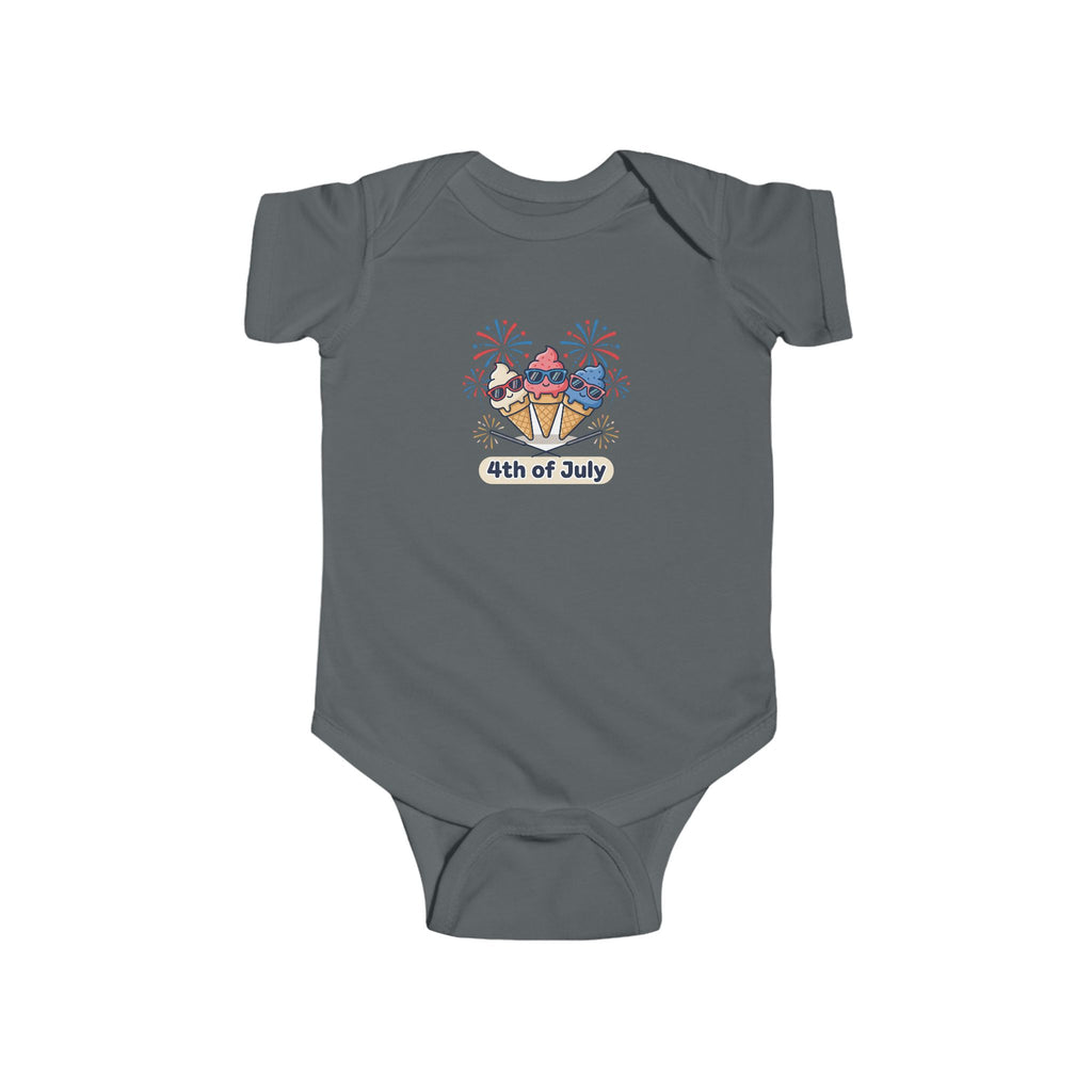 Infant 4th of July Bodysuit – Patriotic Fireworks Baby Onesie