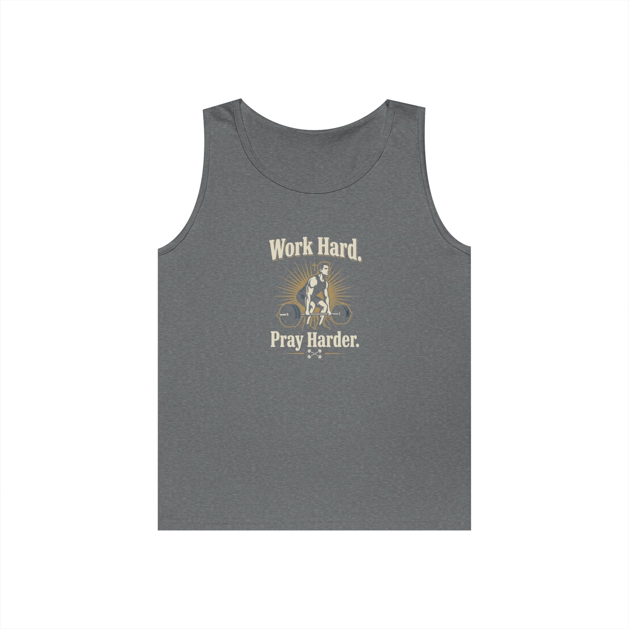 Work Hard Pray Harder Tank Top — Floral Faith Graphic Tank
