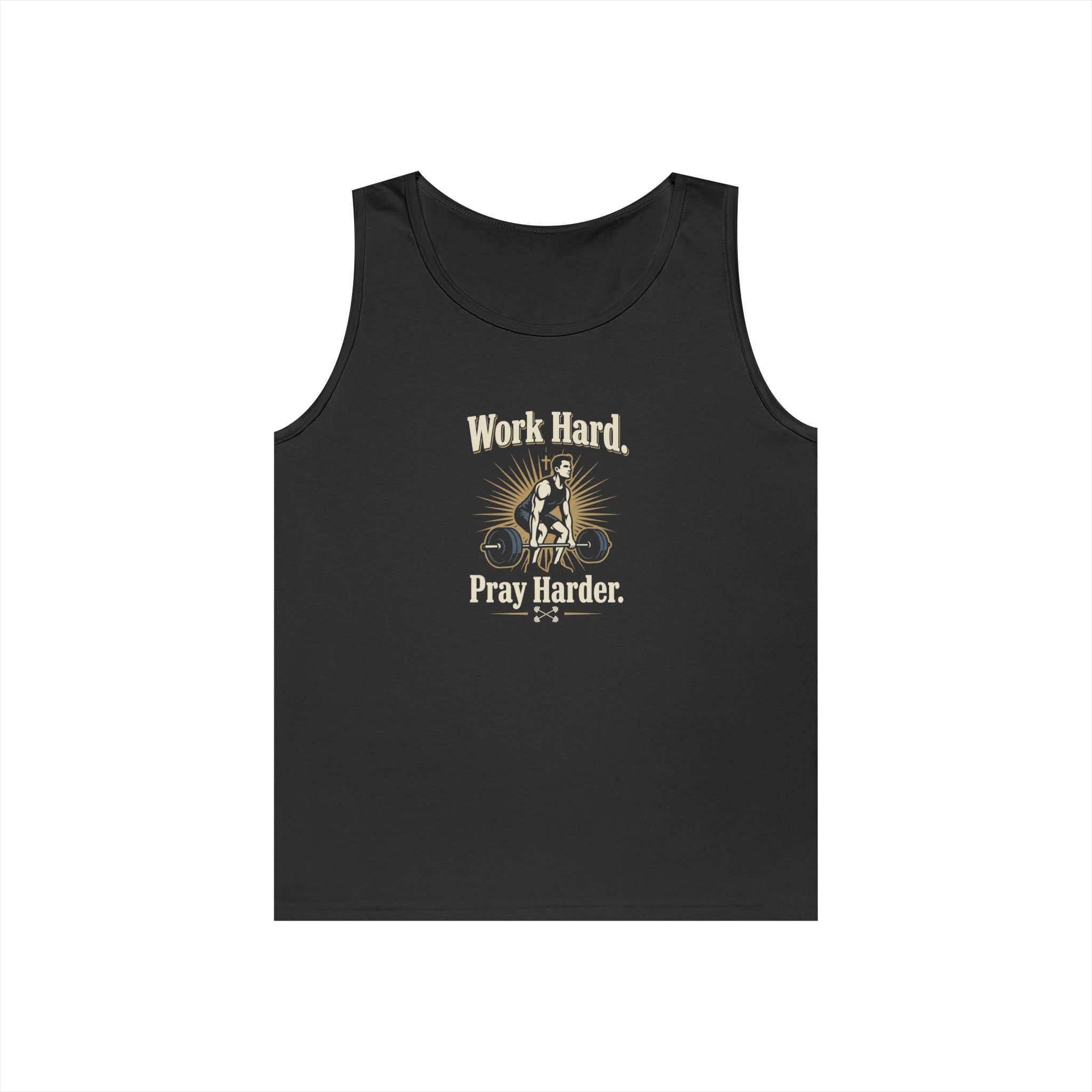 Work Hard Pray Harder Tank Top — Floral Faith Graphic Tank