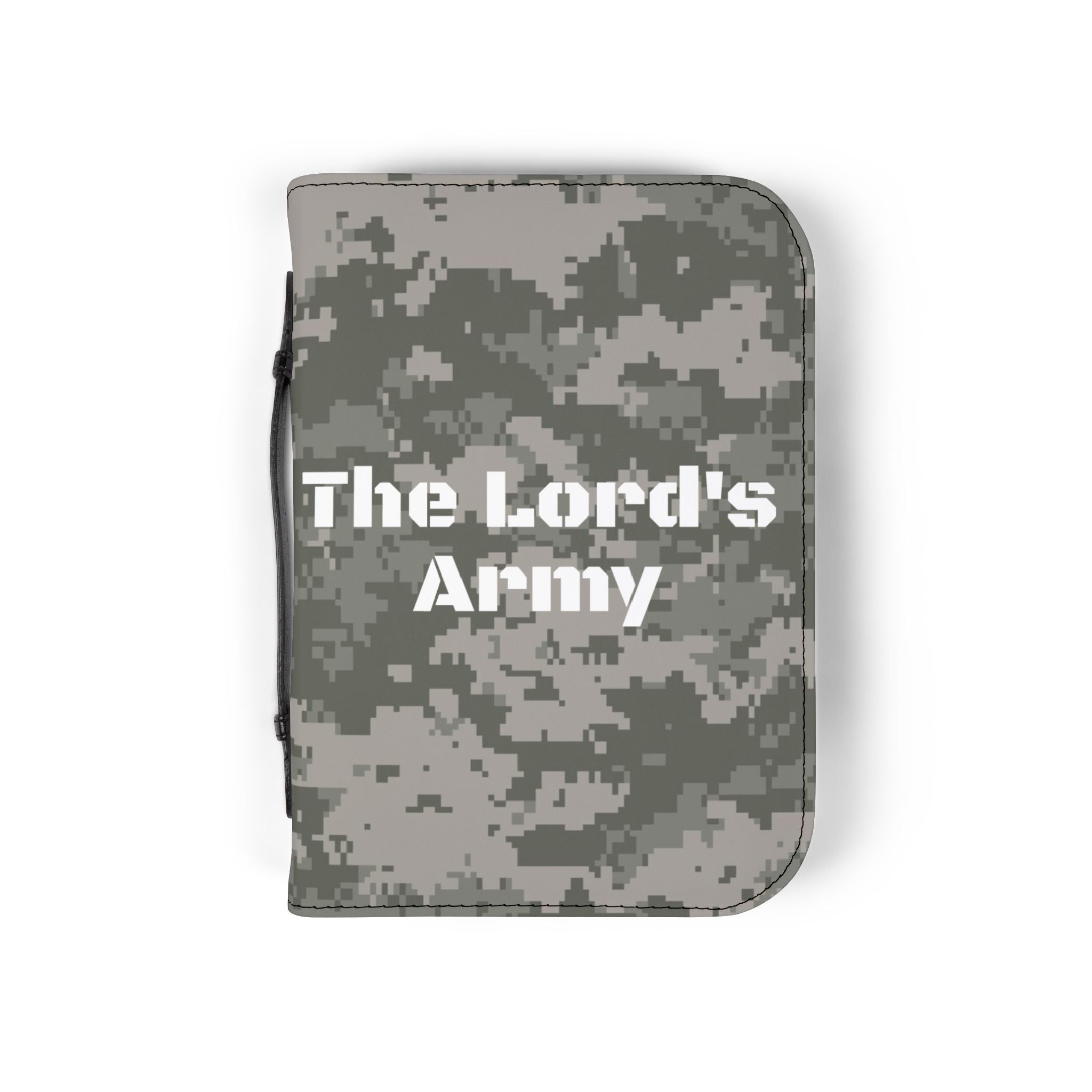 Bible Cover — "The Lord's Army" Camouflage Zippered Bible Case