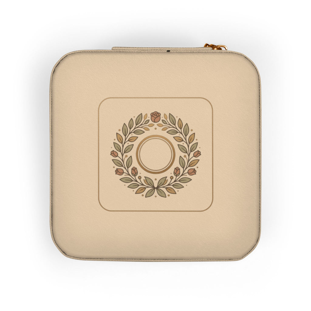 Compact Jewelry Travel Case — Portable Ring & Earring Organizer (Pink)