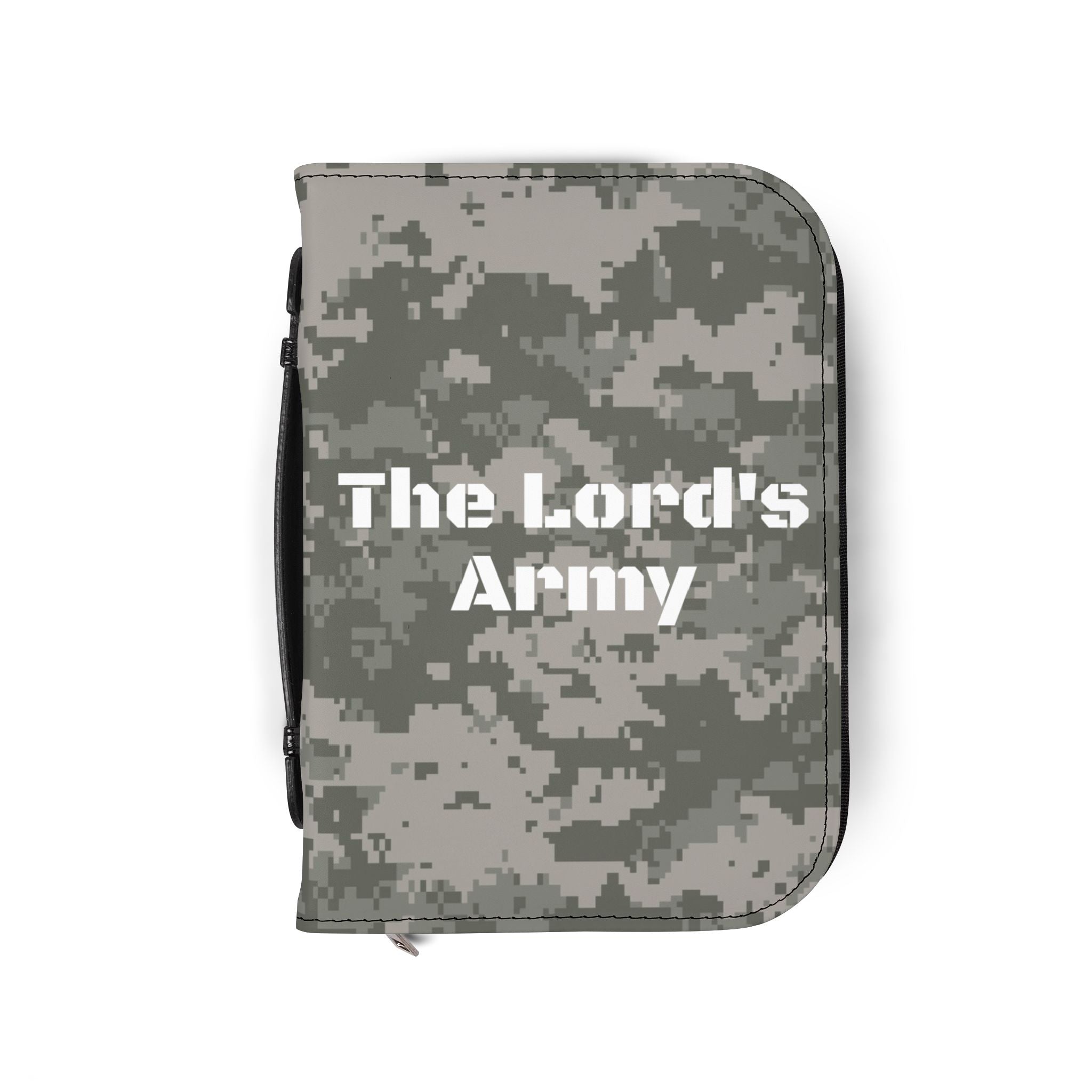Bible Cover — "The Lord's Army" Camouflage Zippered Bible Case