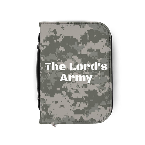 Bible Cover — "The Lord's Army" Camouflage Zippered Bible Case
